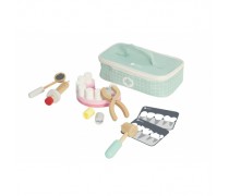 Žaislinis gydytojo odontologo rinkinys lagaminėlyje | Mediniai žaislai | Classic World CW50556